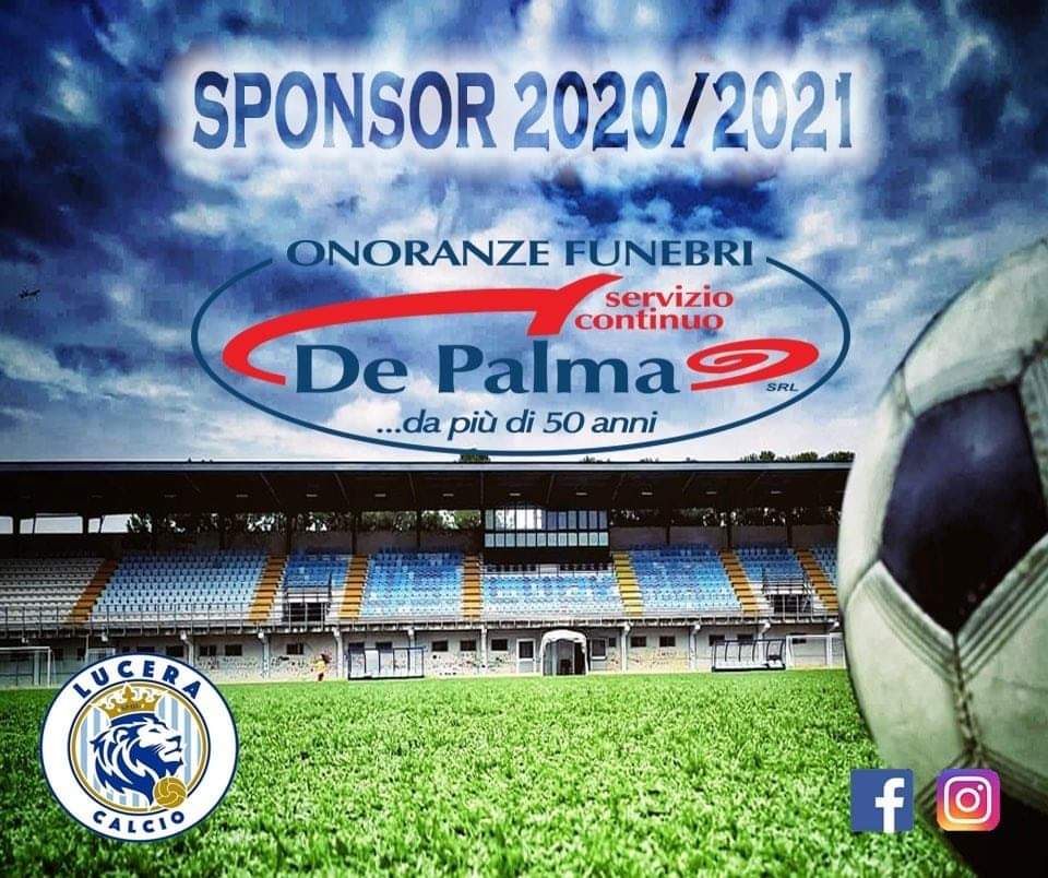Onoranze funebri De Palma sponsor del Lucera Calcio