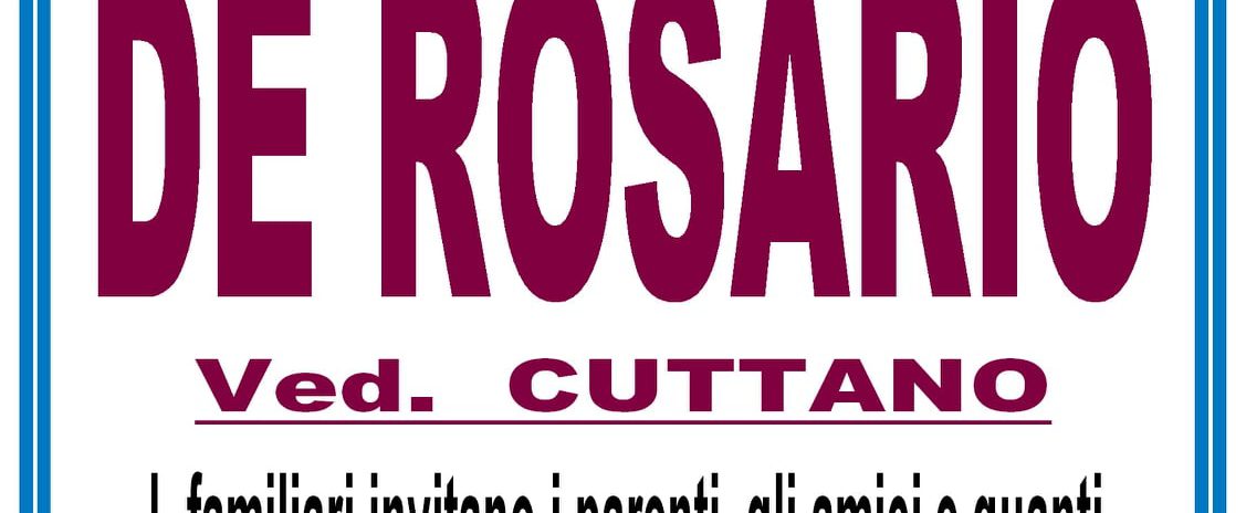 Trigesimo Giuliana De Rosario