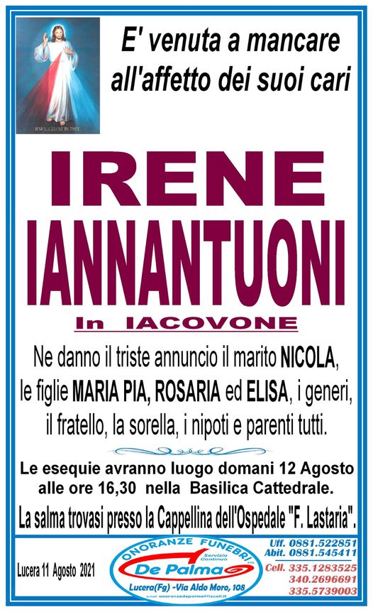 onoranze funebri lucera