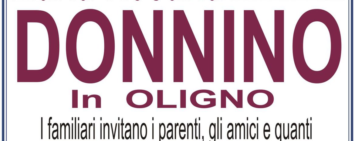 Def. Maria Rosaria Donnino In Oligno Antonio